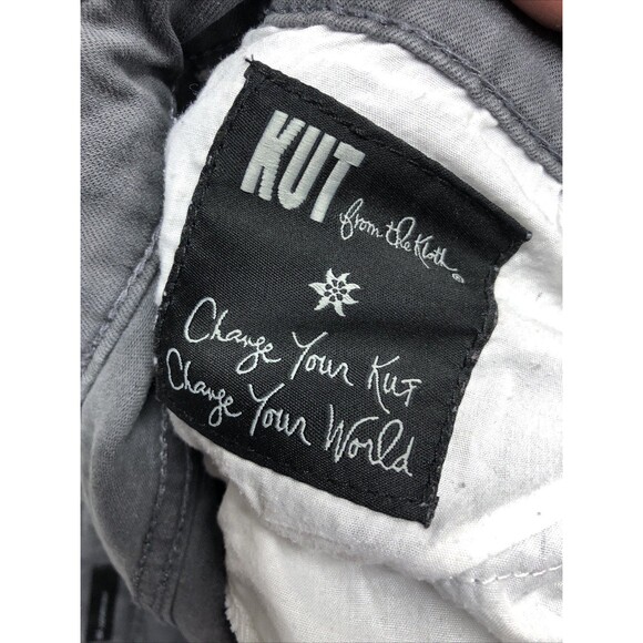 Kut From The Kloth MIA Toothpick Skinny Jeans Size 12 Gray Distressed - Picture 12 of 16